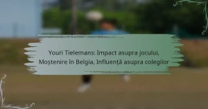 Youri Tielemans: Impact asupra jocului, Moștenire în Belgia, Influență asupra colegilor